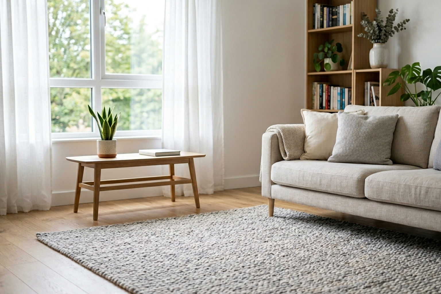 clean modern living room showing hidden odour sources in soft furnishings after cleaning