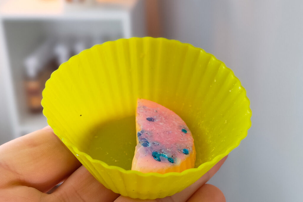 wax melt in liner inside wax burner for easy cleaning